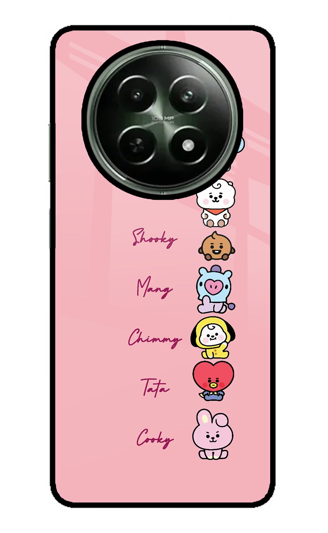 BTS names Realme 12 5G Glass Case