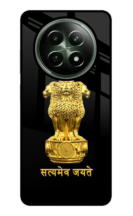 Satyamev Jayate Golden Realme 12 5G Glass Case