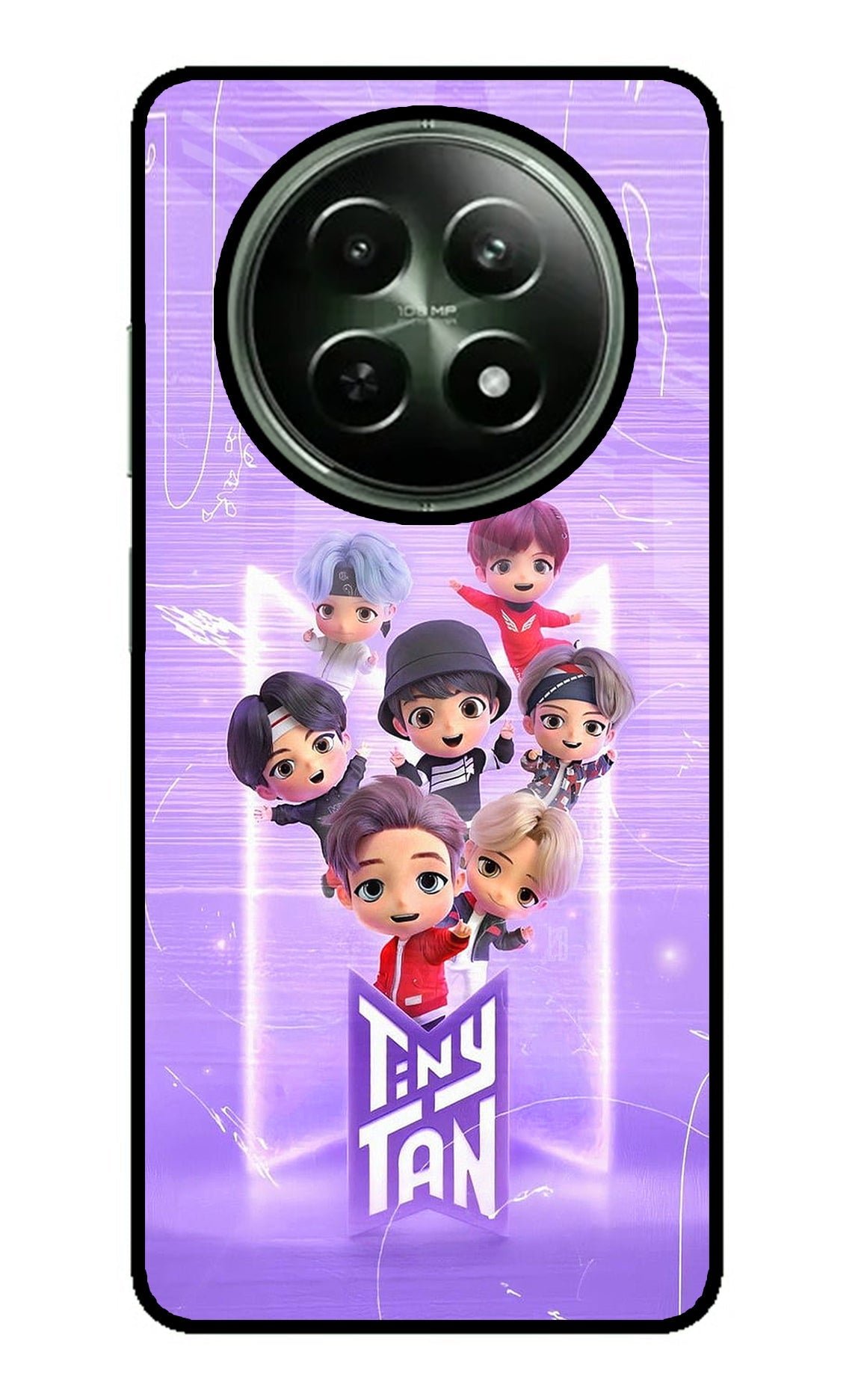 BTS Tiny Tan Realme 12 5G Glass Case