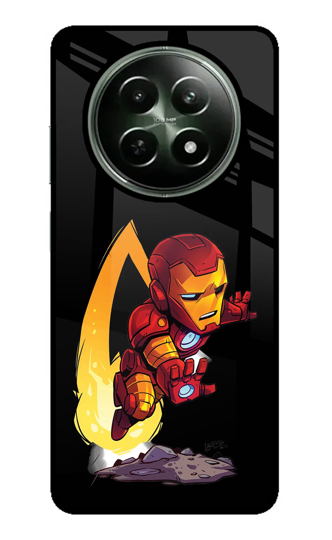 IronMan Realme 12 5G Glass Case Back Cover by Casekaro