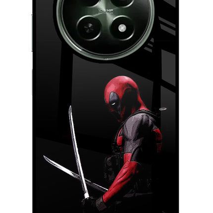 Deadpool Realme 12 5G Glass Case Back Cover by Casekaro