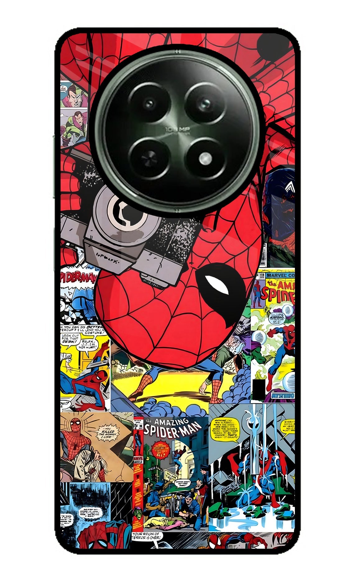 Spider Man Realme 12 5G Glass Case