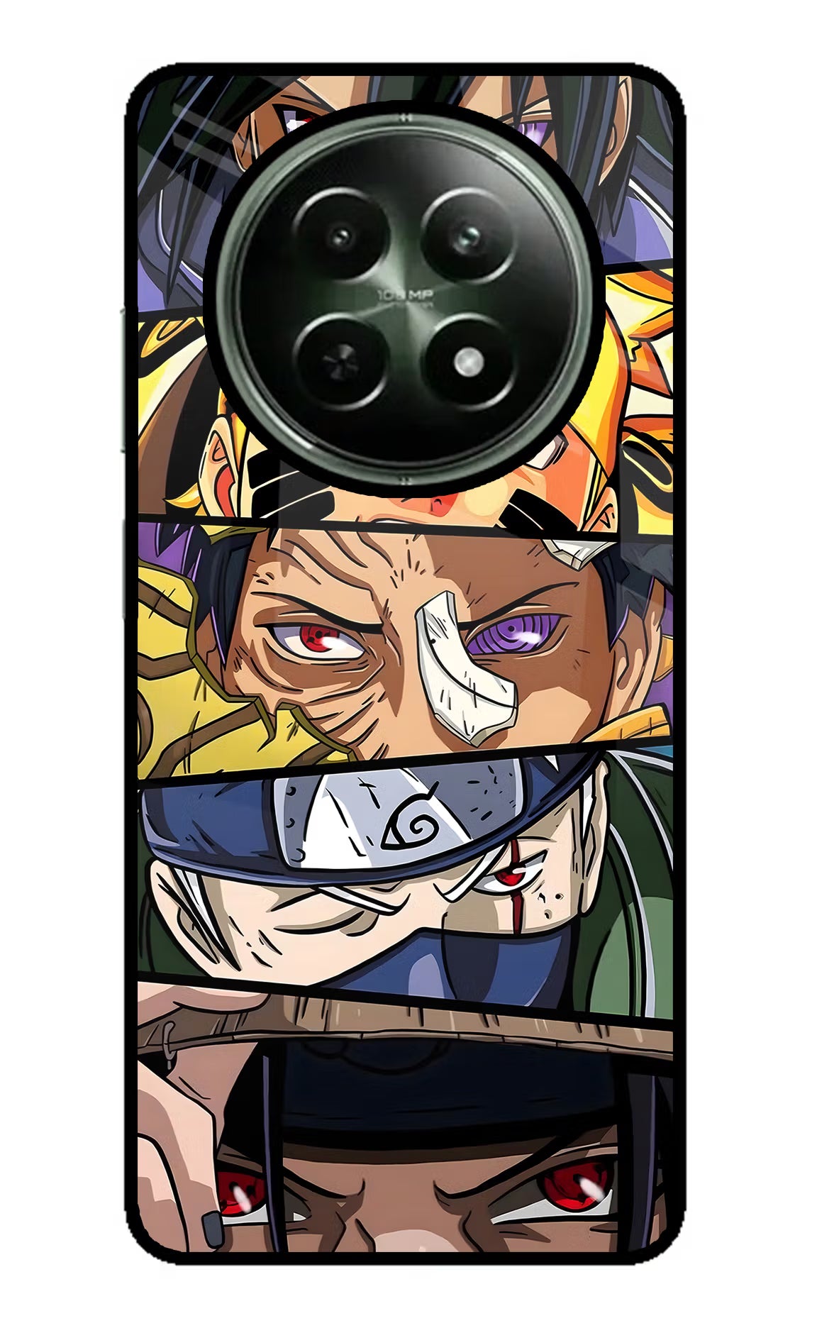 Naruto Character Realme 12 5G Glass Case Back Cover by Casekaro