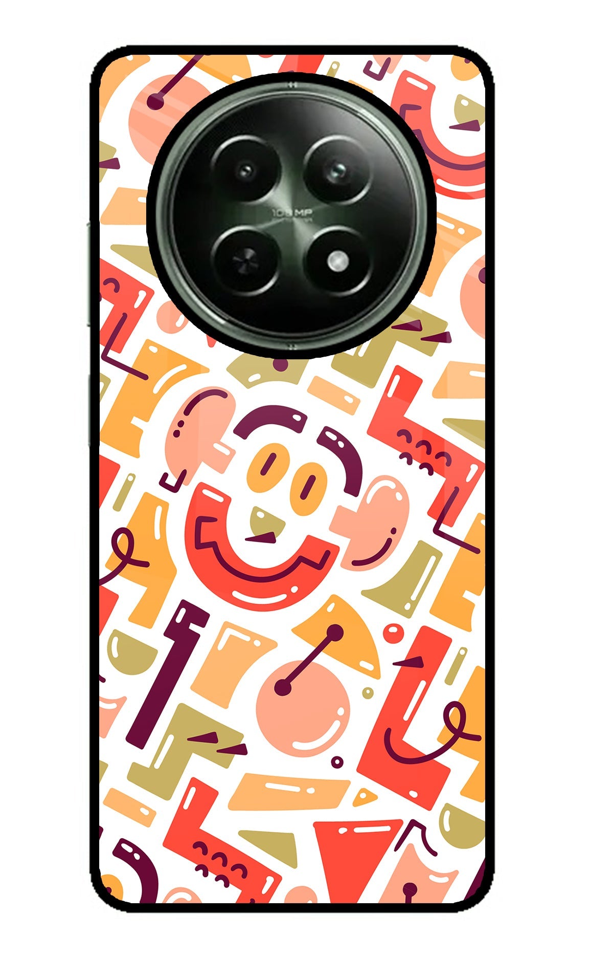 Doodle Pattern Realme 12 5G Back Cover