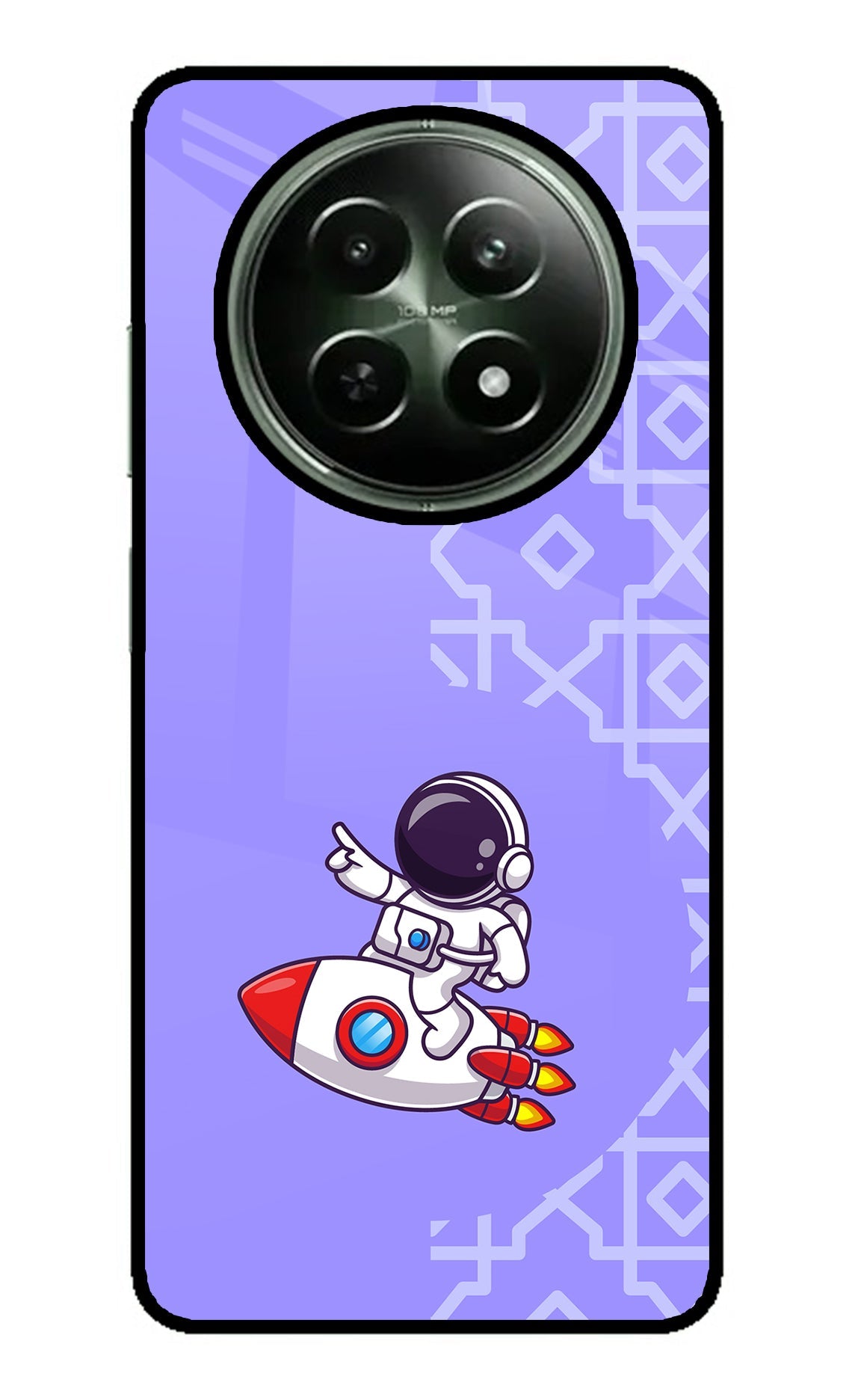 Cute Astronaut Realme 12 5G Glass Case