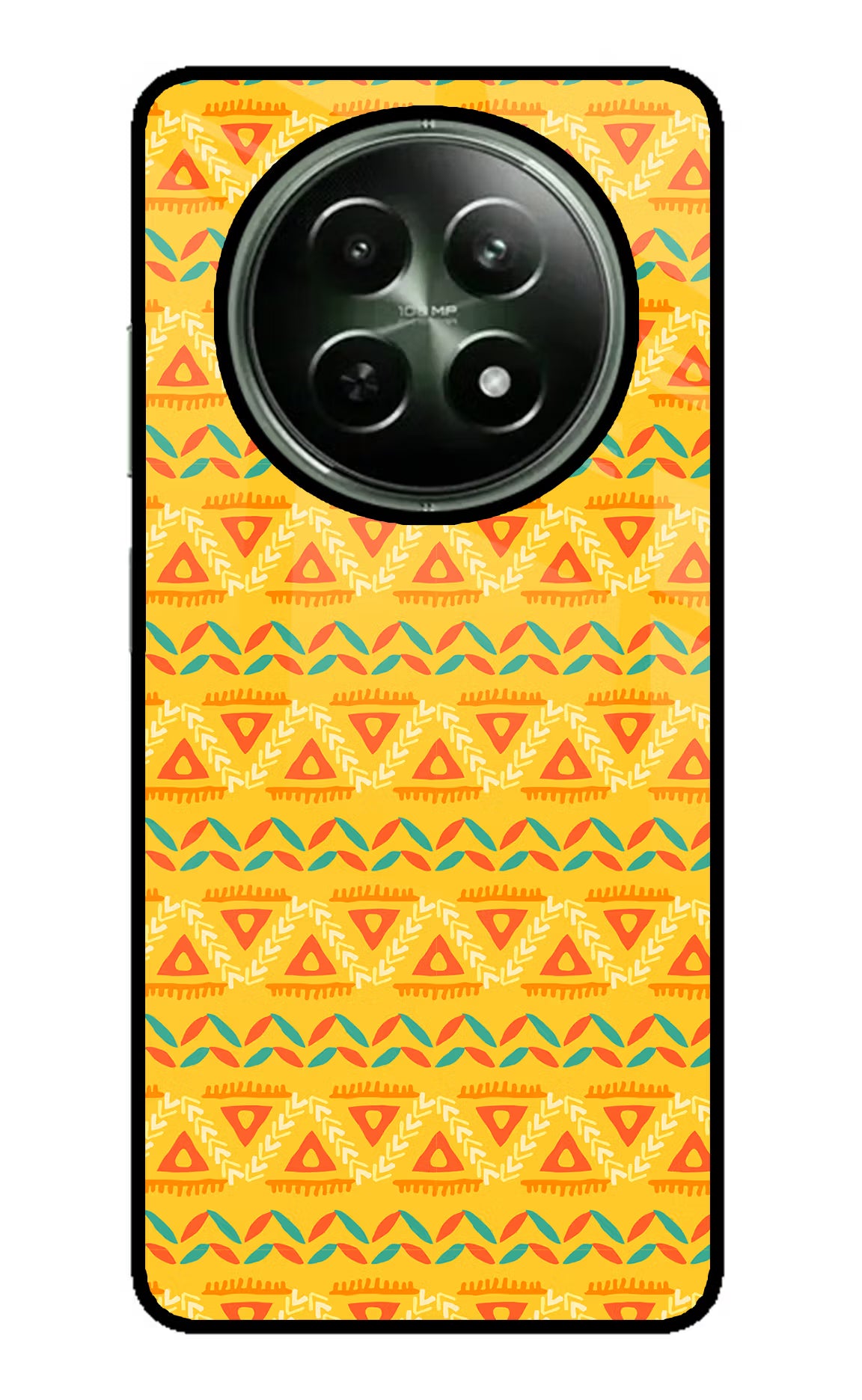 Tribal Pattern Realme 12 5G Glass Case Back Cover by Casekaro