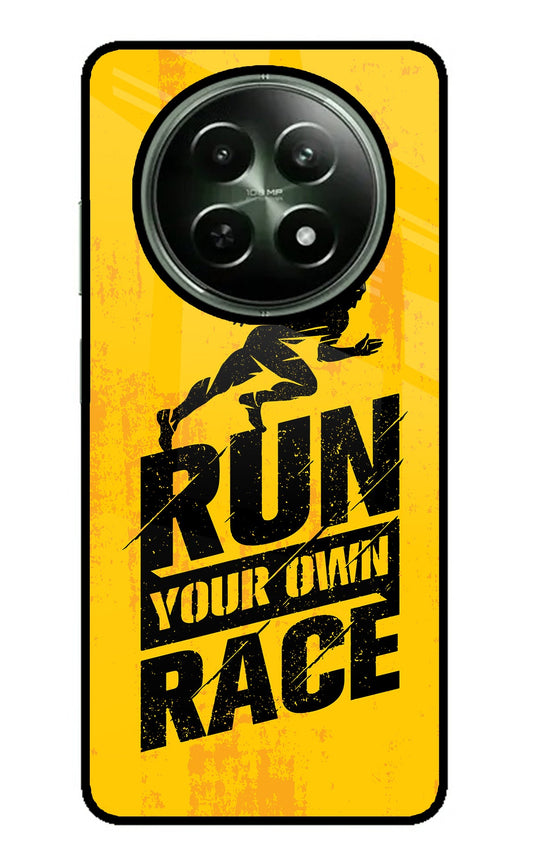 Run Your Own Race Realme 12 5G Glass Case