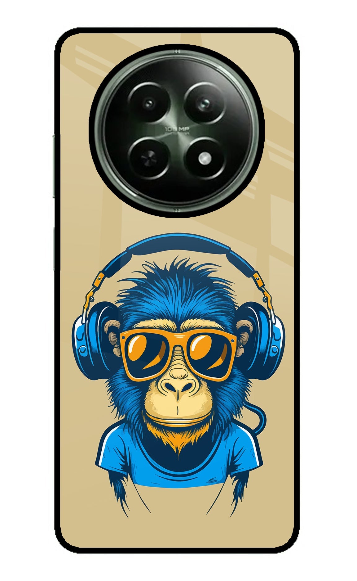 Monkey Headphone Realme 12 5G Glass Case