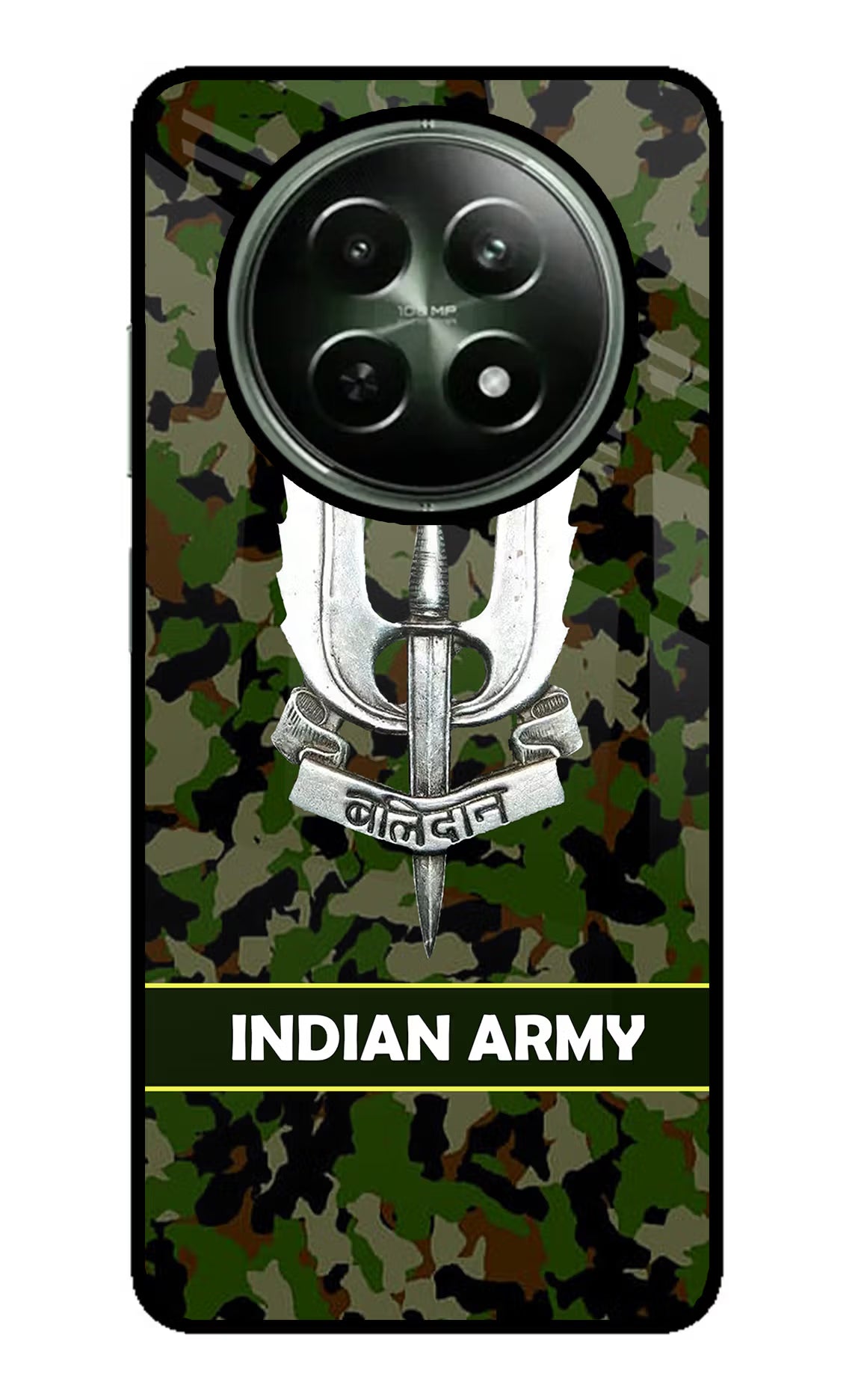 Balidan Indian Logo Realme 12 5G Glass Case Back Cover by Casekaro