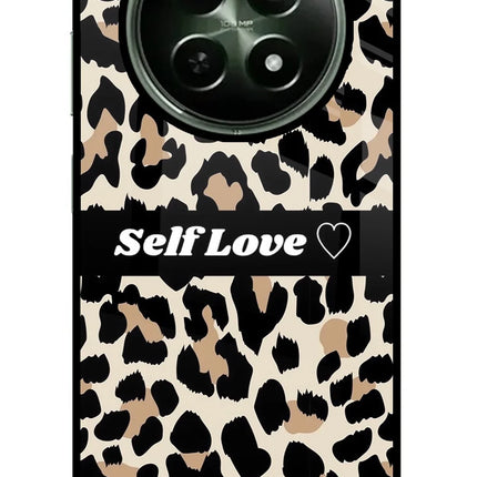 Leopard Print Self Love Realme 12 5G Glass Case