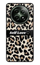 Leopard Print Self Love Realme 12 5G Glass Case