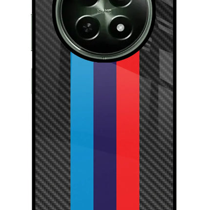 BMW Stripes Pattern Realme 12 5G Glass Case