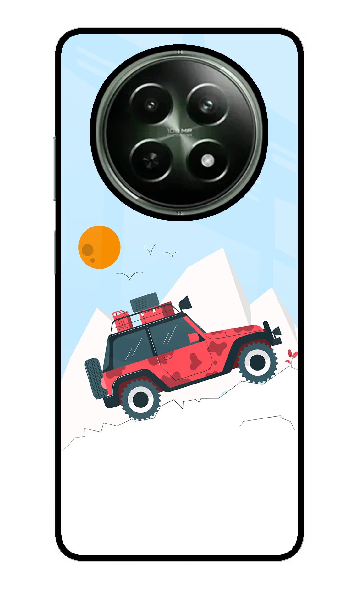 Mountain Trail Beast Realme 12 5G Glass Case Back Cover by Casekaro