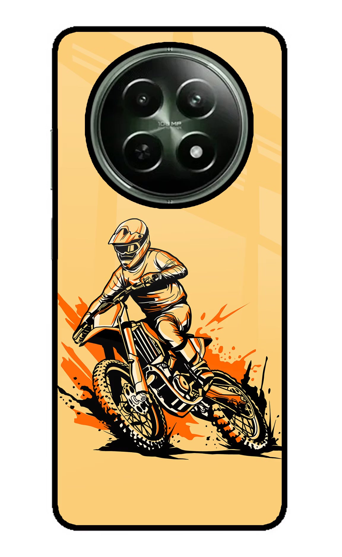 Off-Road Fury Realme 12 5G Glass Case Back Cover by Casekaro