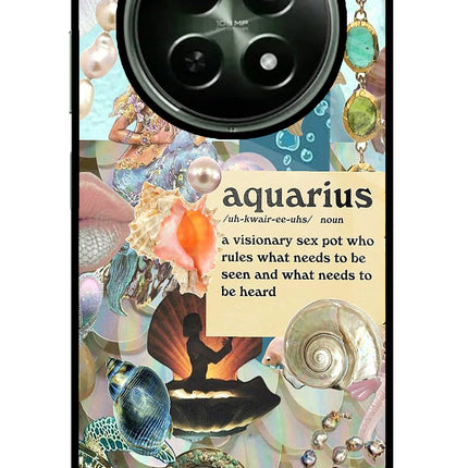Aquarius Zodiac Realme 12 5G Glass Case