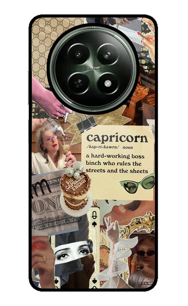 Capricorn Zodiac Realme 12 5G Glass Case