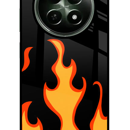 Fired Up – Black Realme 12 5G Glass Case
