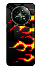 Side Sweep Flames Realme 12 5G Glass Case