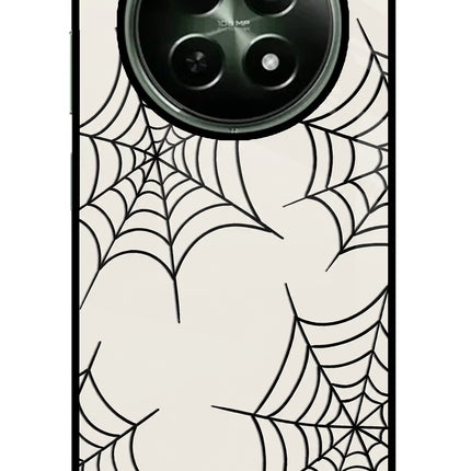 Spider Web Realme 12 5G Glass Case