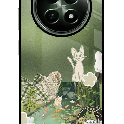 Aesthetic anime Realme 12 5G Glass Case