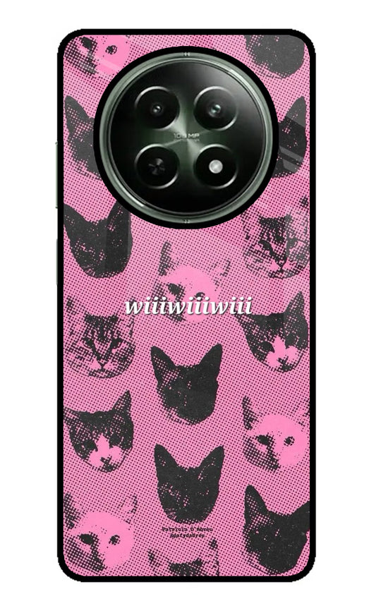 Pink Cats Realme 12 5G Glass Case