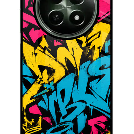 Graffiti Vibe Realme 12 5G Glass Case