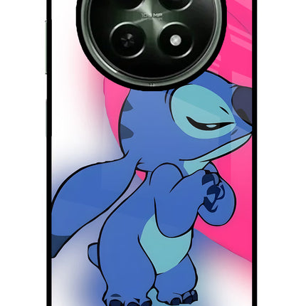 Stitch Hug Realme 12 5G Glass Case