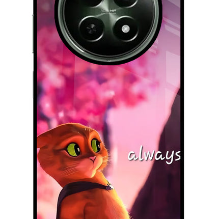 Always Cat Realme 12 5G Glass Case