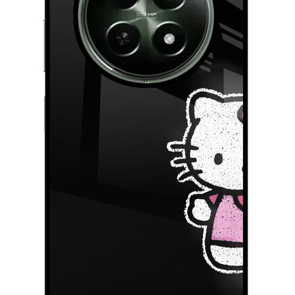 Kitty Charm Realme 12 5G Glass Case