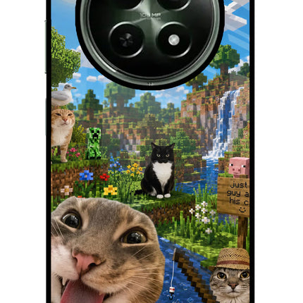 Minecraft Cat Chaos Realme 12 5G Glass Case