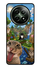 Minecraft Cat Chaos Realme 12 5G Glass Case