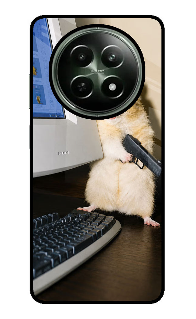 Hacker Hamster Realme 12 5G Glass Case