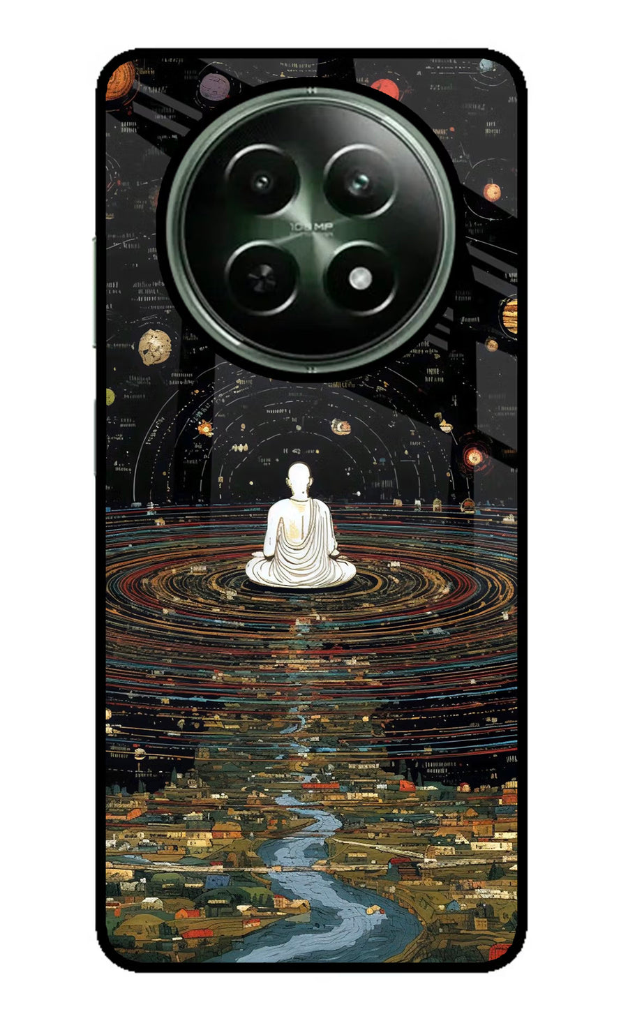 Space Monk Realme 12 5G Back Cover, Glass case