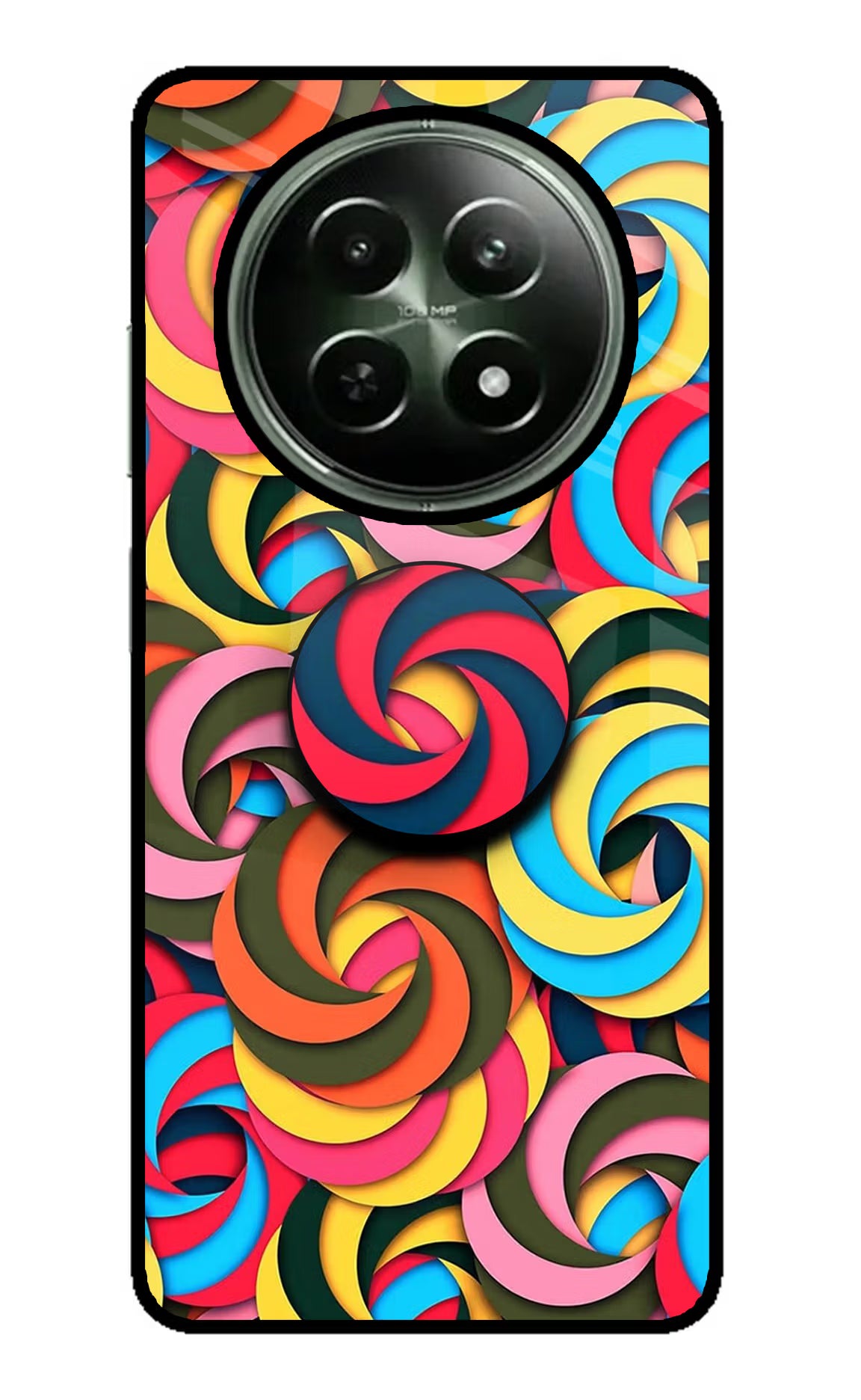 Spiral Pattern Realme 12 5G Glass Case