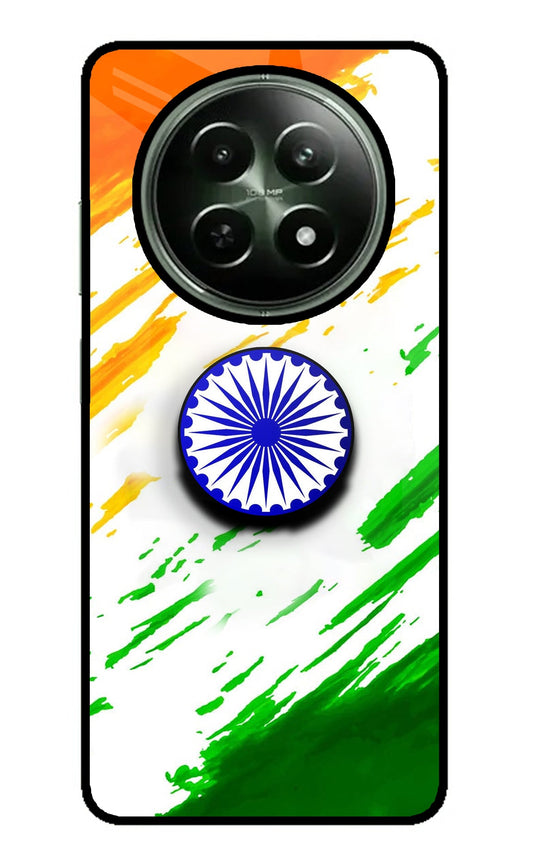Indian Flag Ashoka Chakra Realme 12 5G Glass Case