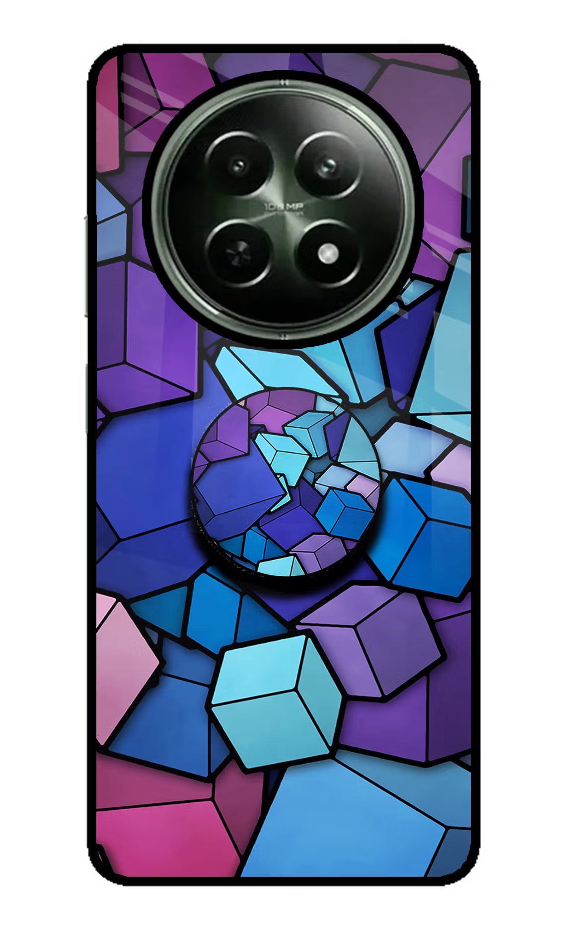 Cubic Abstract Realme 12 5G Pop Case by Casekaro