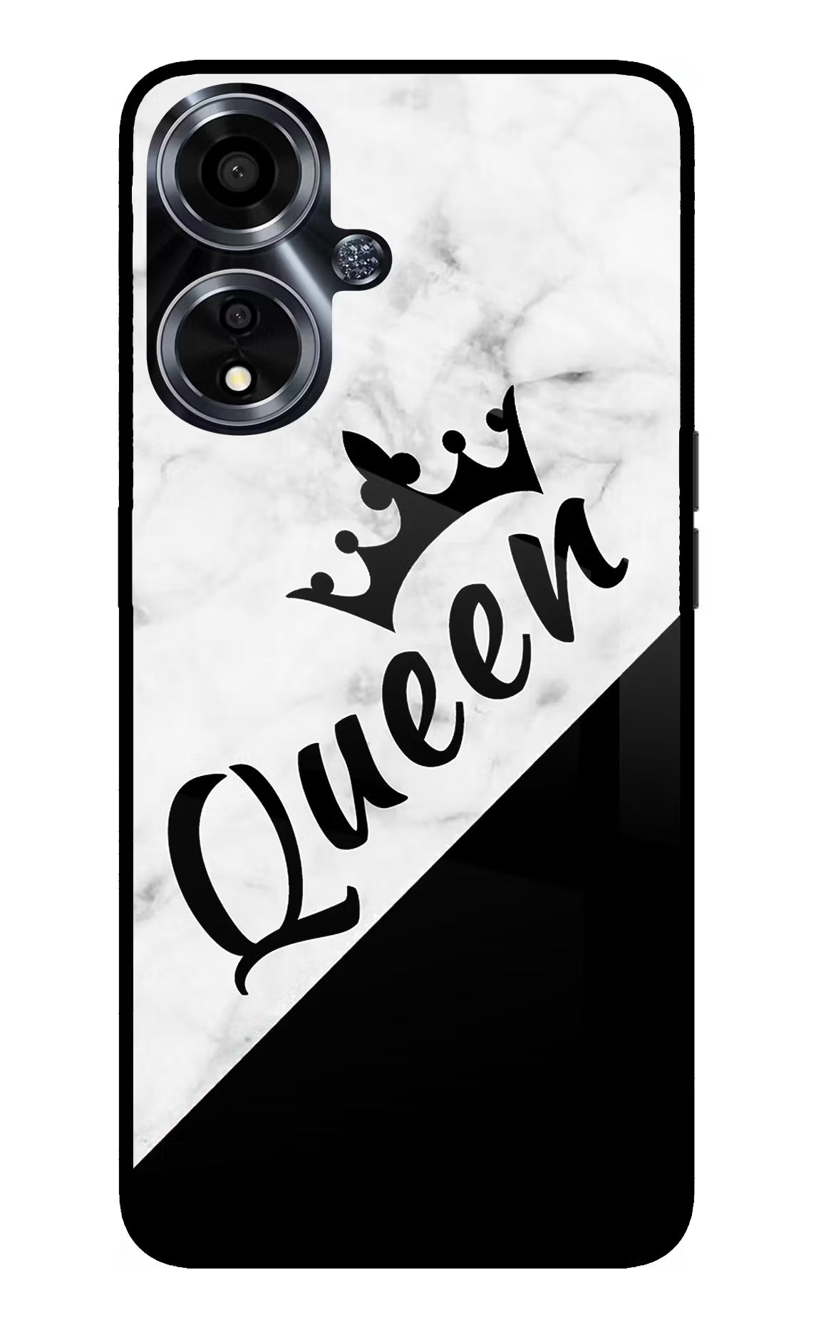 Queen Oppo A59 5G Glass Case