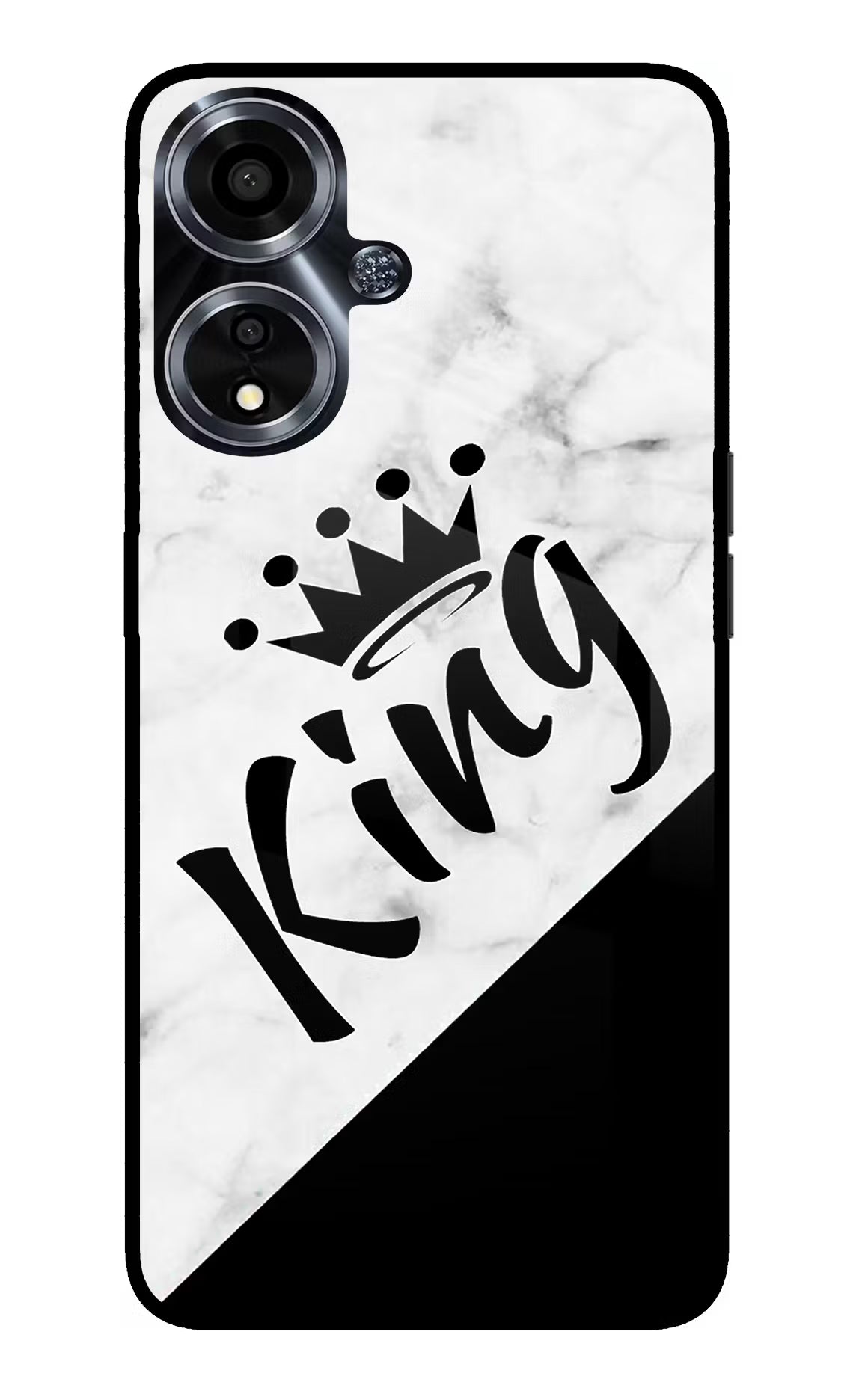 King Oppo A59 5G Glass Case Back Cover by Casekaro