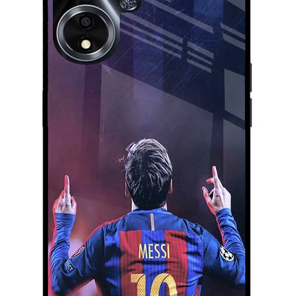Messi Oppo A59 5G Glass Case Back Cover by Casekaro