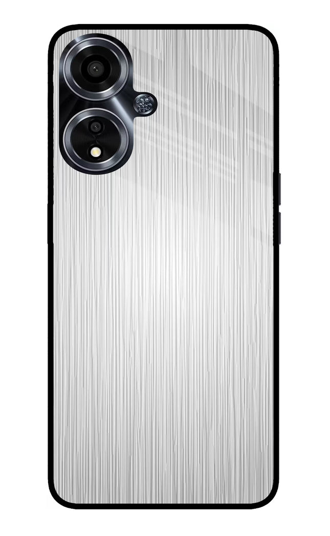Wooden Grey Texture Oppo A59 5G Glass Case