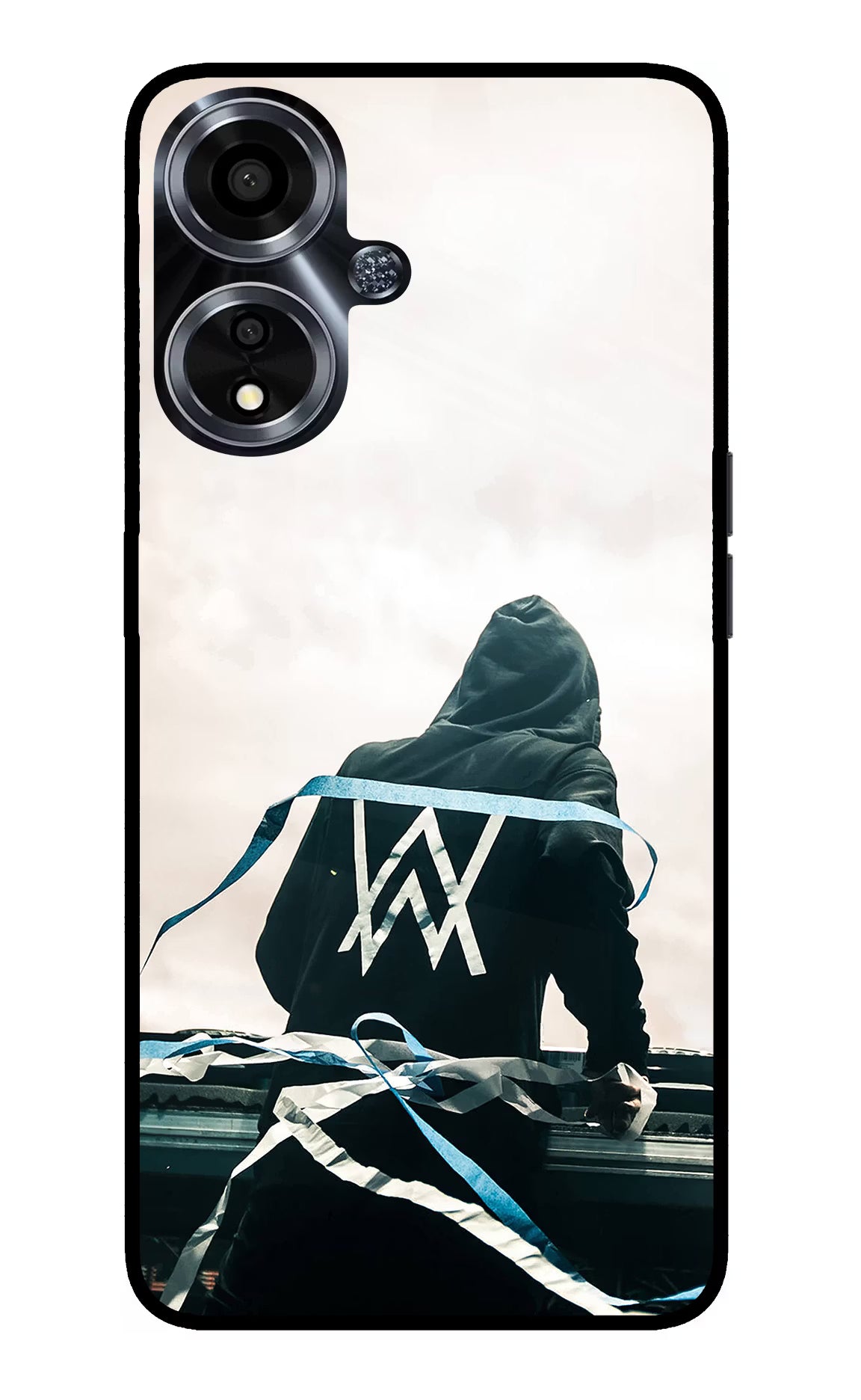 Alan Walker Oppo A59 5G Glass Case Back Cover by Casekaro