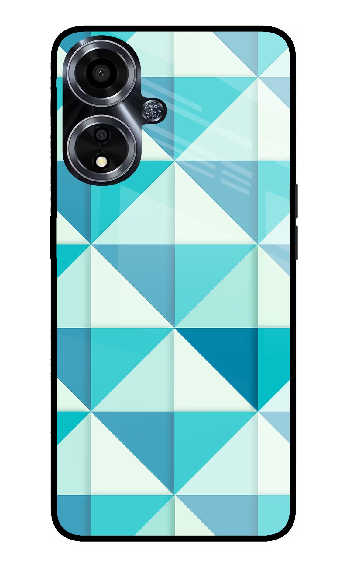 Abstract Oppo A59 5G Glass Case Back Cover by Casekaro