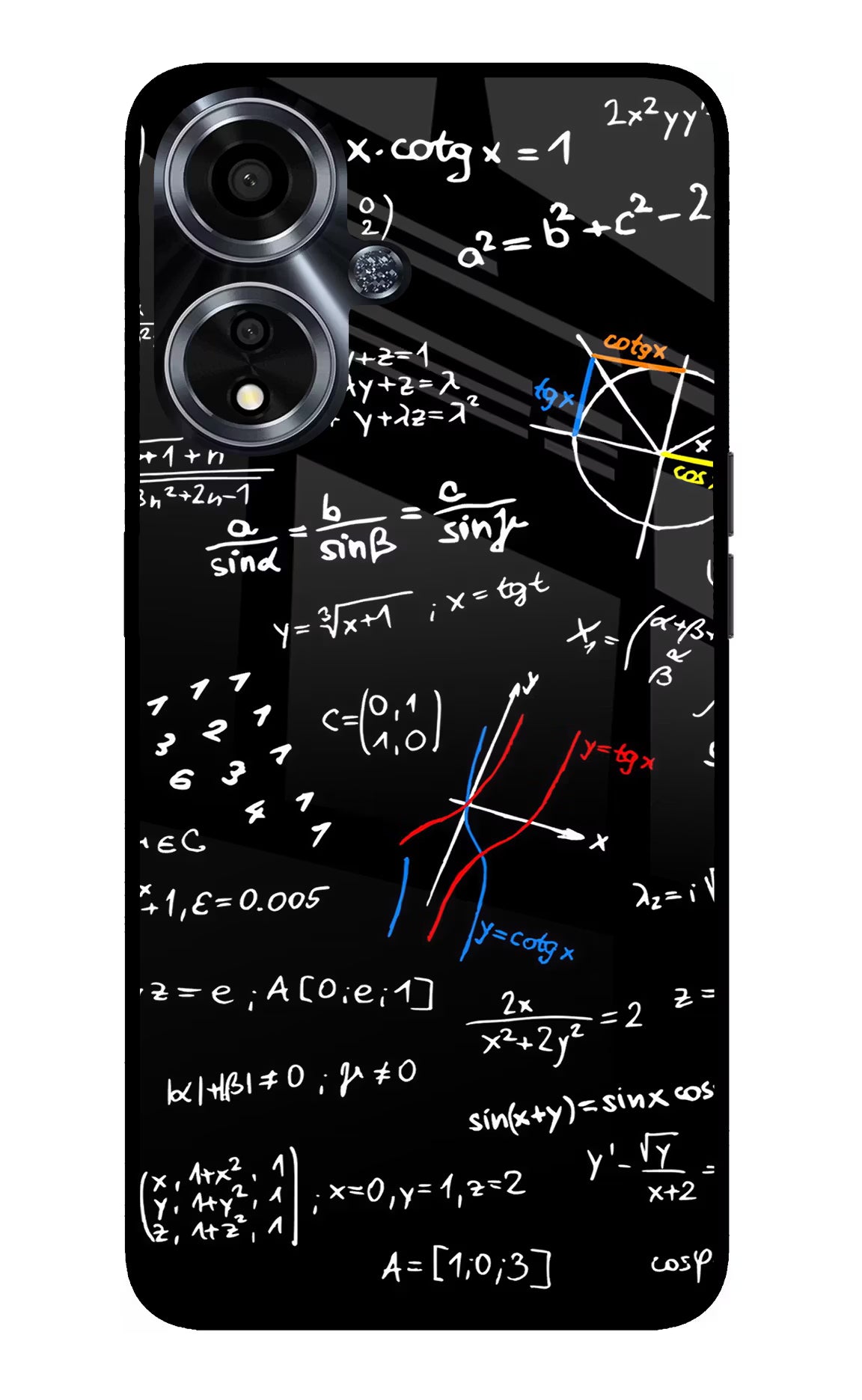 Mathematics Formula Oppo A59 5G Glass Case
