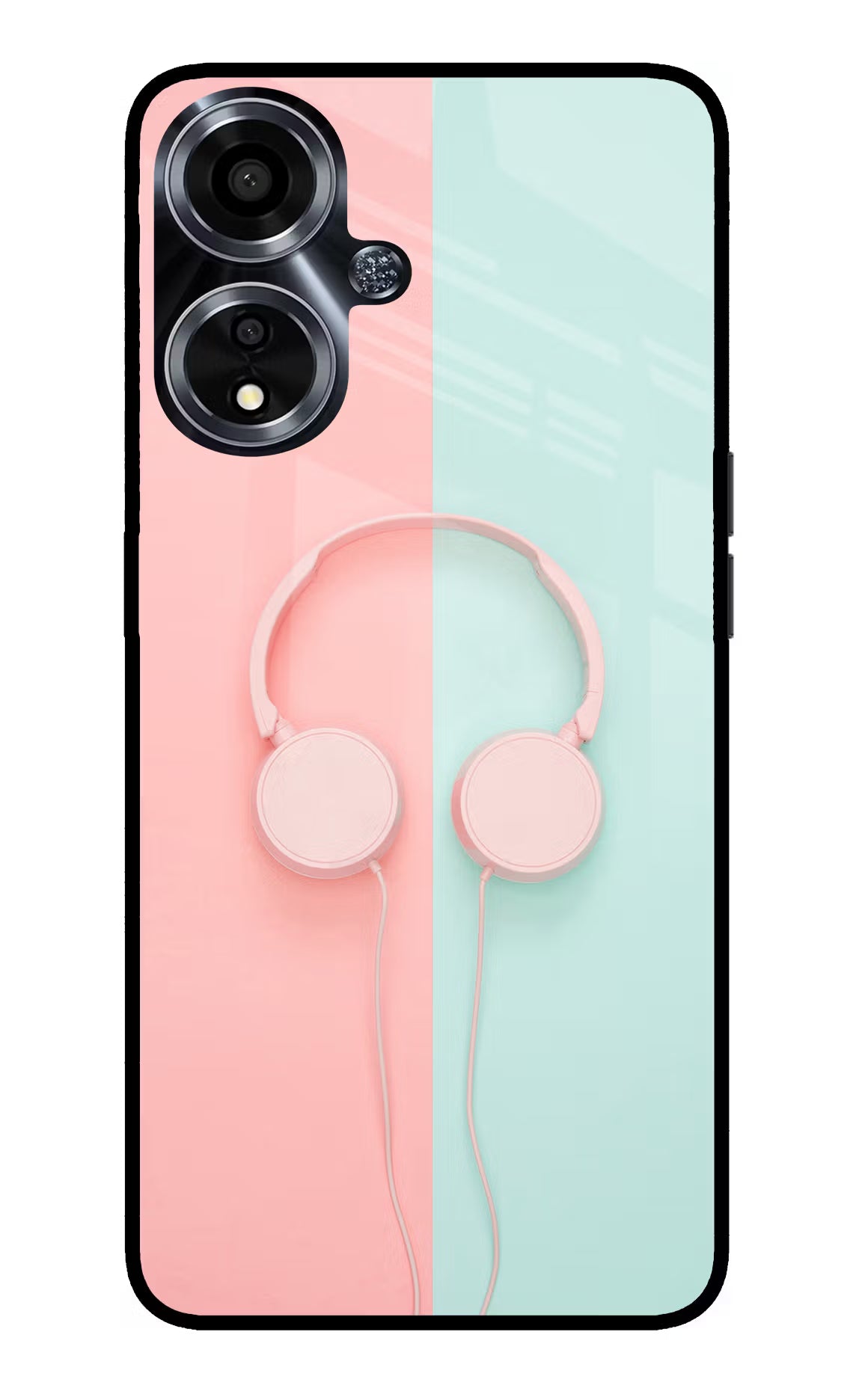 Music Lover Oppo A59 5G Glass Case Back Cover by Casekaro