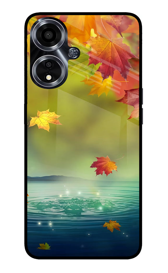 Flowers Oppo A59 5G Glass Case