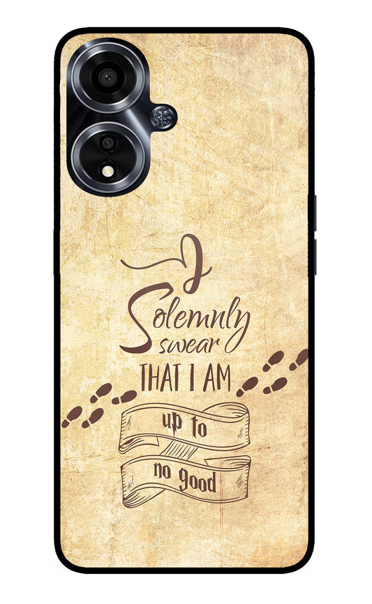 I Solemnly swear that i up to no good Oppo A59 5G Glass Case