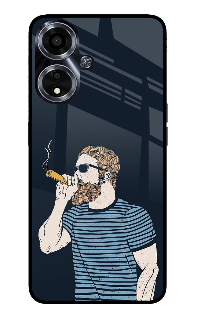Smoking Oppo A59 5G Glass Case