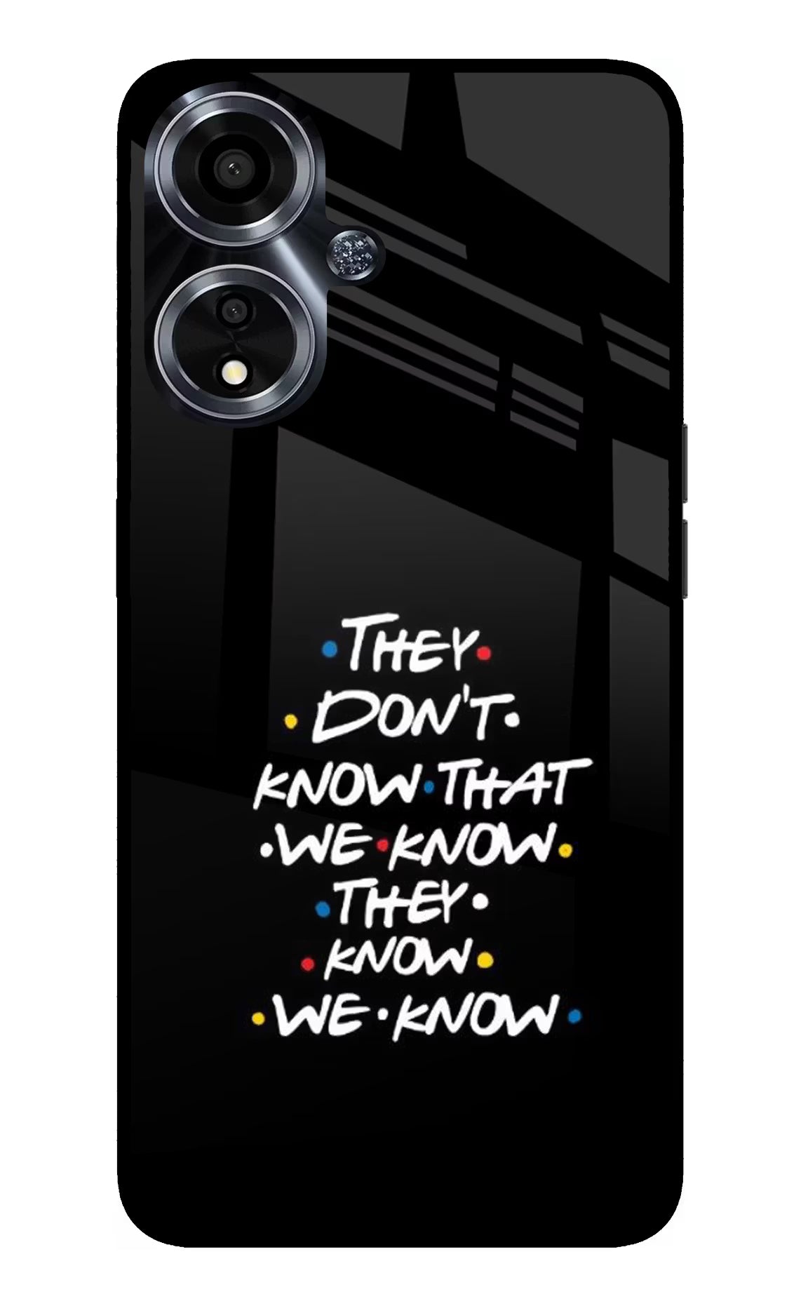 FRIENDS Dialogue Oppo A59 5G Glass Case