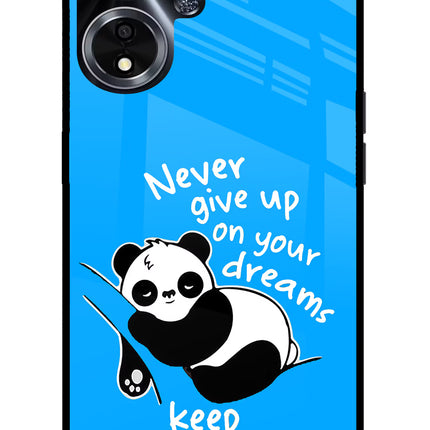 Keep Sleeping Oppo A59 5G Glass Case Back Cover by Casekaro