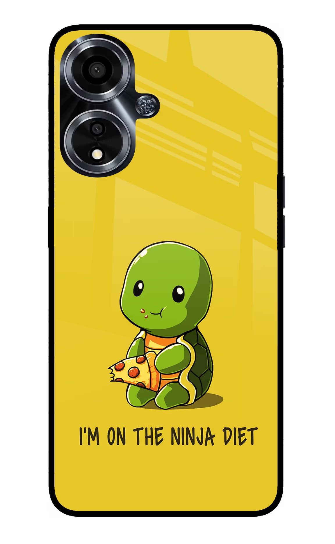 I'm on Ninja Diet Oppo A59 5G Glass Case Back Cover by Casekaro